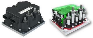 Fig.1: SKAI3 low-voltage inverter with standard / Fig.2: SKAI3 design-platform with user-controller (transparent green)