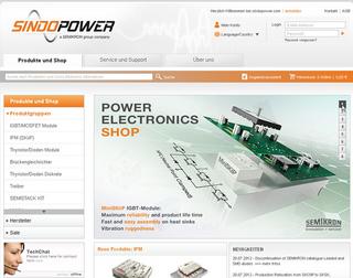 Power Electronics Online Shop SindoPower Launched Redesigned Website