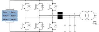 Basic circuit diagram of a single-stage BESS